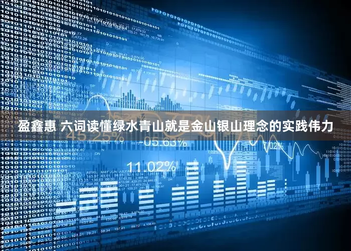 盈鑫惠 六词读懂绿水青山就是金山银山理念的实践伟力